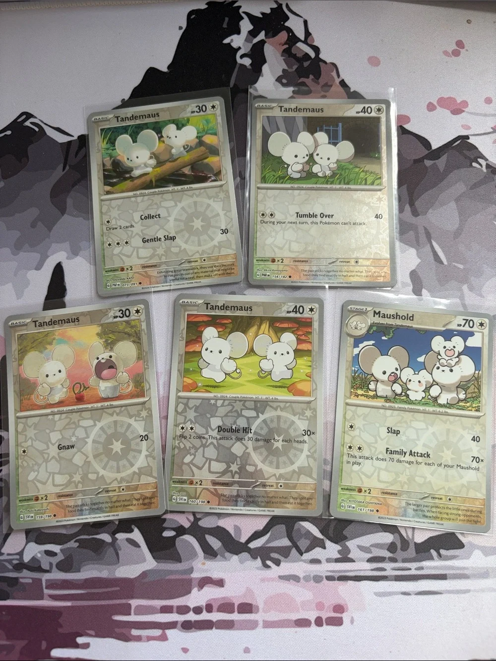 Tandemaus & Maushold Pokémon Evolution Lot 🐭 Reverse Holo | 5 Cards ✨5/$25✨